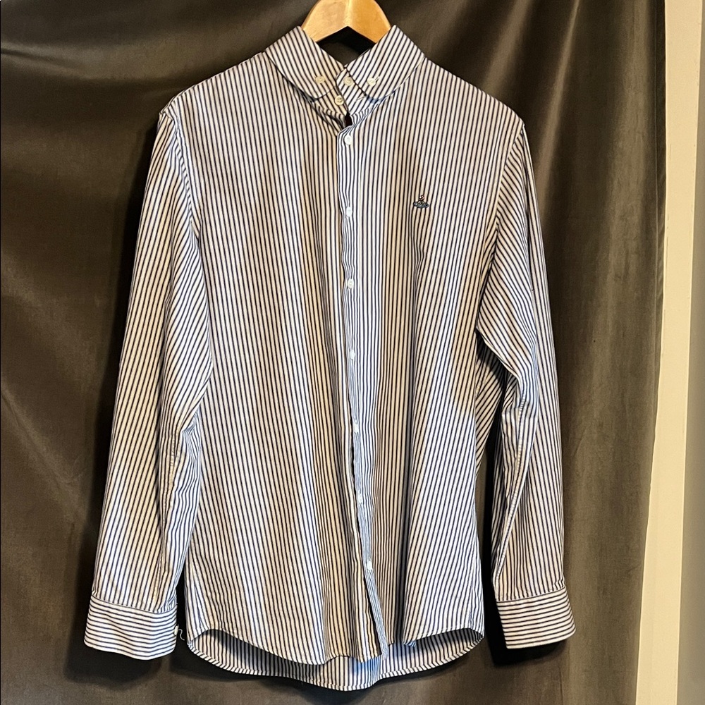 Vivienne Westwood Navy and White Striped Shirt